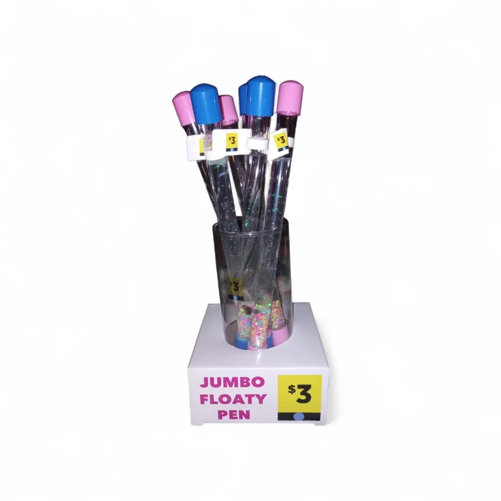 Jumbo Floaty Pen Set Of 6 - Blue and Pink